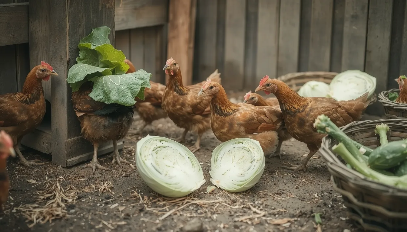 peut on donner du choux aux poules
