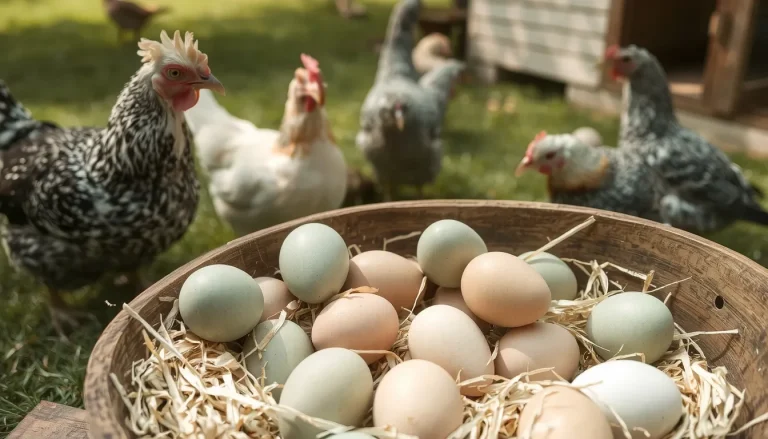 Poules qui pondent des oeufs de poules verts : races, hybrides et conseils d&rsquo;élevage