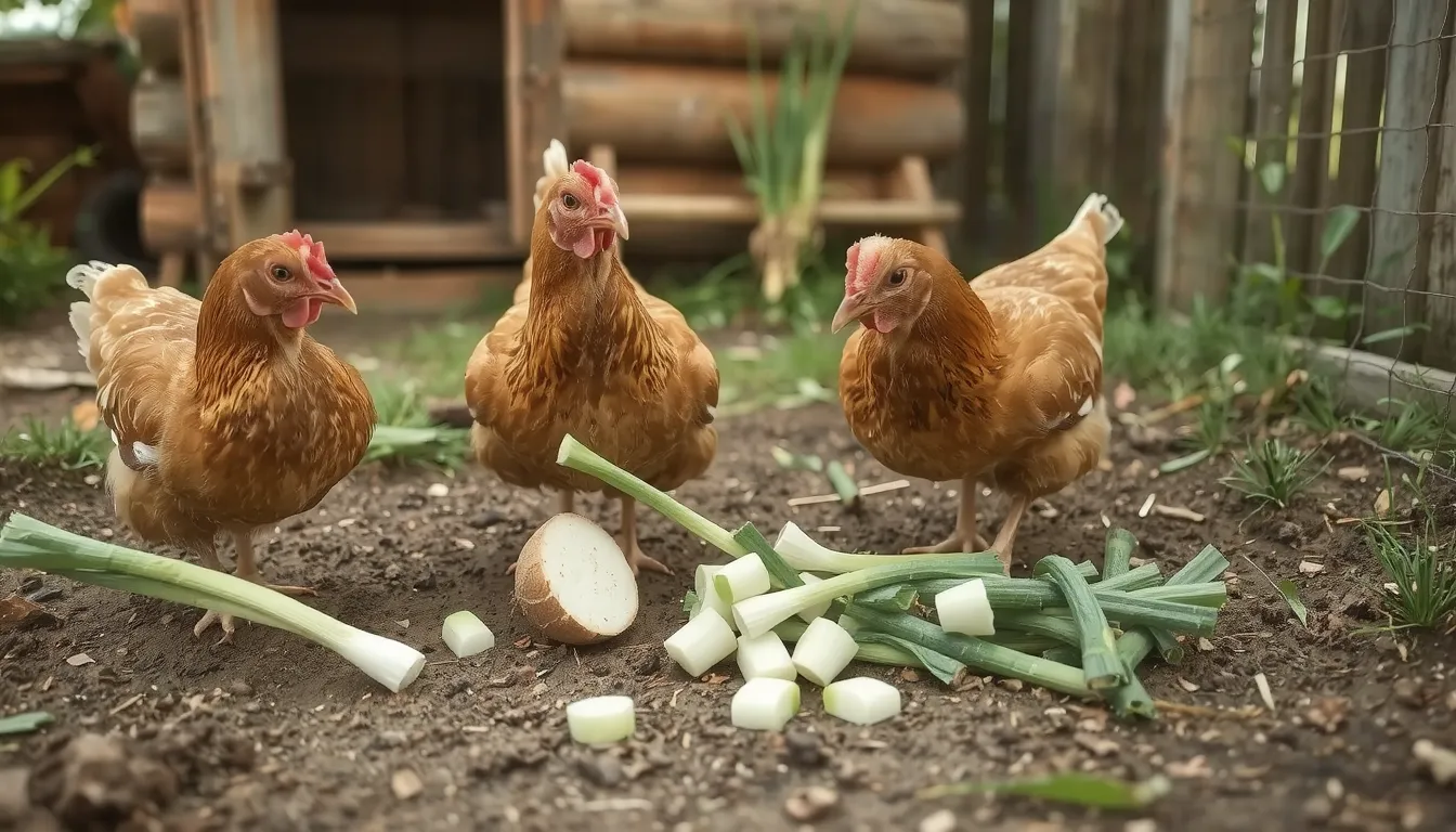 poireau pour les poules