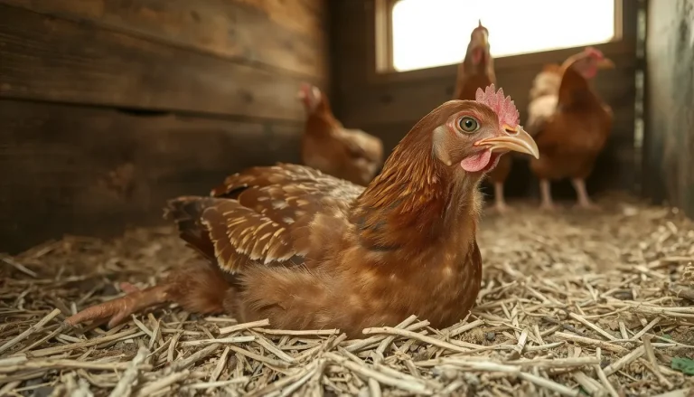 Ma poule reste couchée toute la journée : causes, symptômes et soins à apporter