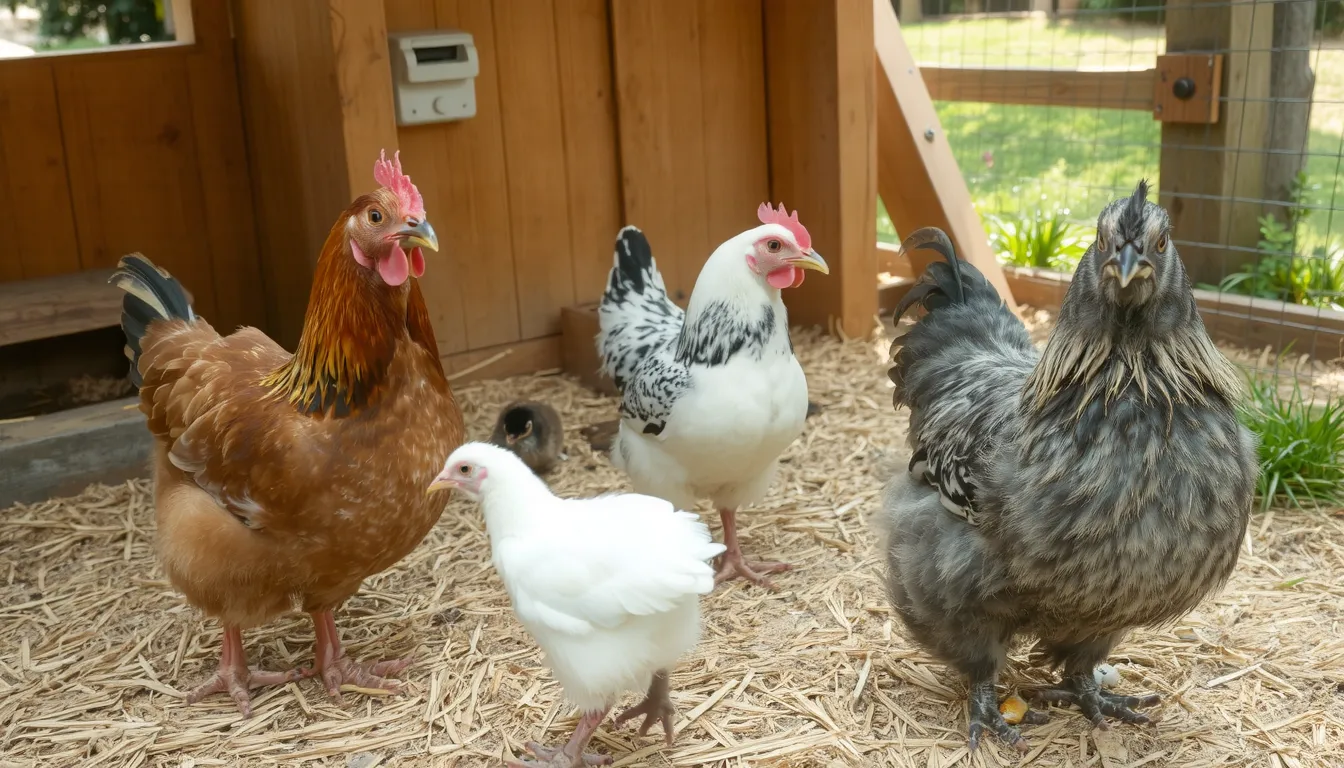 Les différentes races de poules
